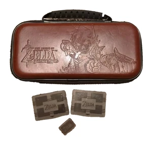 Legend Zelda Faux Leather Nintendo Switch Travel Case with Cartridge Cases - Picture 1 of 14