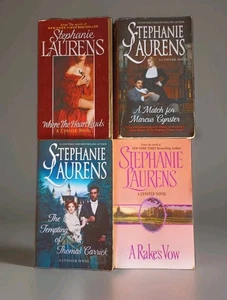 Lot of 4 Stephanie Laurens Romance Paperback Books- 4 "A Cynster Novel" Books - Picture 1 of 8