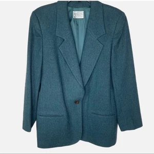 Vintage Miss Pendleton Forest Green Wool Blazer - Picture 1 of 7