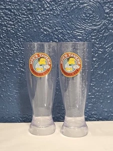 2x Simpsons Moe's Tavern Souvenir Tasse Universal Studios Kunststoff Bierglas - Bild 1 von 3