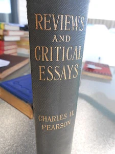 Reviews and Critical Essays by Charles H Pearson 1896 *Rare* - Picture 1 of 4