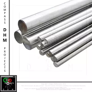 Albero tondo 1 m acciaio inox AISI 316 barra liscia guida D 16 20 mm 3D CNC - Photo 1/3