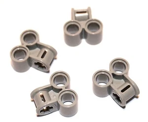 4x LEGO® Technic Verbinder 2xPin/Achse 90° perpendicular 32291 NEU hellgrau - Picture 1 of 1