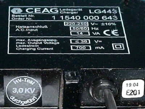 CEAG LG443 230V Ladegerät f. Handlampe SEB 8 Handscheinwerfer Feuerwehr Rettung - Bild 1 von 6