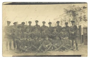 WW1 photo 11th Bn Worcestershire Regiment officers Dobrich Dubruja Salonika 1918 - Picture 1 of 5