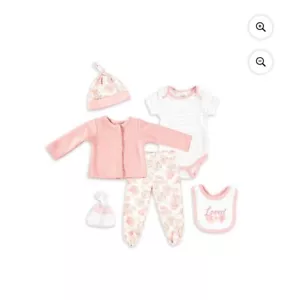 Chick Pea Baby Girl 6 PC Quilted Cardigan Set, Size 0-3 months - Picture 1 of 1