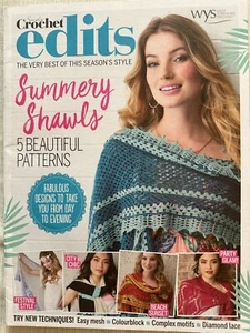Simply Crochet Edits Magazine Summery Shawls 5 Patterns Easy Mesh Diamond Lace + - Picture 1 of 11