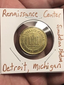 Arcade Token - Renaissance Building Simulation Station - Detroit, Michigan - Picture 1 of 9