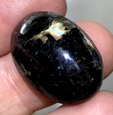 RARE ANCIENT NUUMMITE NUMMIT WORLDS OLDEST MINERAL POLISHED CRYSTAL CABOCHON - Image 1 of 3