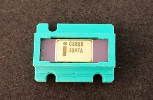 Vintage Intel C8008 CPU (Earliest Version, Not C8008-1) Gold Purple Ceramic NOS - Afbeelding 1 van 10
