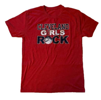 Cleveland Girls Rock Red T Shirt Adult Large Indians Baseball - Image 1 of 4