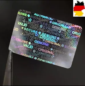 ★3D Hologramm Siegel Aufkleber Garantiesiegel Antifake 20-30 mm Sticker Tamper★ - Bild 1 von 9