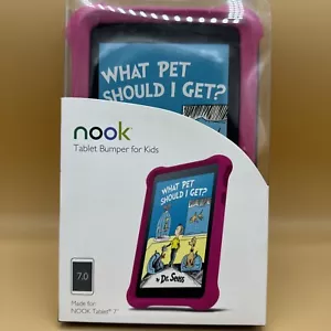 NOOK 7.0 TABLET 7" Pink Foam Tablet Bumper Case Cover Barnes & Noble New - Picture 1 of 6