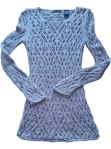 Victoria’s Secret Moda Intl Wool Sweater S Chunky Knit Y2K Boho Cottagecore - Picture 1 of 12