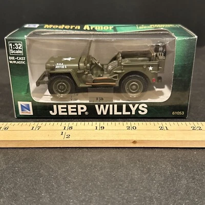 2001 Newray Jeep Willys Modern Armor 1:32 Diecast New In Box - Image 1 of 4