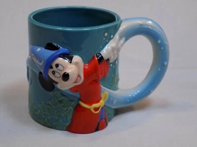 Mickey Mouse Disney Ceramic Coffee 3D Mug Dimensional Fantasia 25th Anniversary  - Image 1 of 4