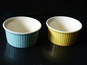 2 ramequins ceramique nervurée Villeroy & Boch années 60 70 seventies
