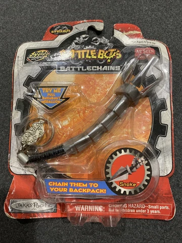 Battlebots Road Champs Battlechains Keychain Snake 2001 NIB Rare Cover