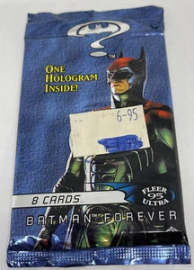 1995 Fleer Ultra Batman Forever SINGLE PACK Batman WRAPPER - Picture 1 of 3