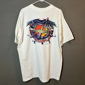 VINTAGE Hard Rock Cancun T-Shirt Adult Fits 2XL White 7th Anniversary - Picture 1 of 12
