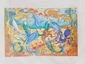 New - Vintage Dolphin Dance Jigsaw Puzzle 294 Pieces Mermaids & Sea Creatures - Bild 1 von 6