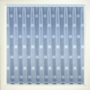 Havana net curtains 13 sizes.Square Design , In Both White & Cream - Picture 1 of 3