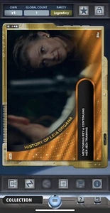 Star Wars Kartenhändler Topps Digital - Geschichte von Leia Gold 1 von 1 Mentoring Rey - Bild 1 von 2