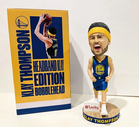 Klay Thompson HEADBAND 2019 Golden State Warriors Bobblehead SGA  11/27/19 Cover