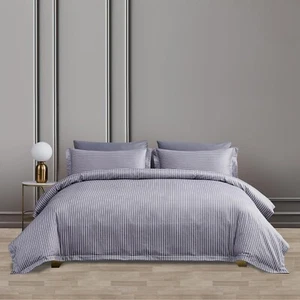 Quilt Cover Set Queen Size,Sateen Weave Percale Luxe Comforter Cover with Zipper - Picture 1 of 6