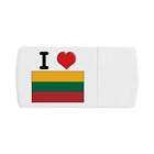 &#39;I Love Lithuania&#39; Pill Box with Tablet Splitter (PI00015613)