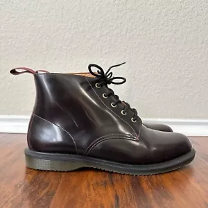 DR. MARTENS Emmeline Lace Up Ankle Boots Cherry Red Arcadia Leather US 11 UK 9 - Picture 1 of 12