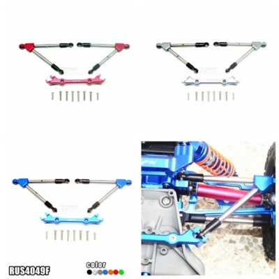 Aluminum Front Tie Rods with Stabilizer for Traxxas Rustler 4X4 VXL Upgrade Part - Image 1 of 4