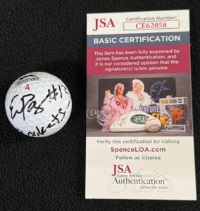 Pelota de golf firmada por Eric Page Toledo Rockets certificado de autenticidad JSA - Imagen 1 de 3