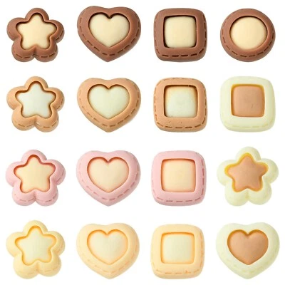 32x Cabujones de Galletas Corazón Estrella Galletas de Resina para Hágalo Usted Mismo Artesanía Fabricación de Estuche de Teléfono Foto 1 de 4