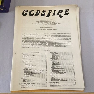 Vintage 1976 Godsfire Board Game - Complete - UNPUNCHED RPG Metagaming Concepts - Picture 1 of 9