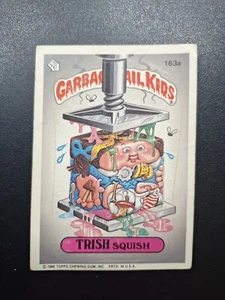 1986 Topps Garbage Pail Kids Card #163a Trish Squish Original Series GPK Vintage - Picture 1 of 2