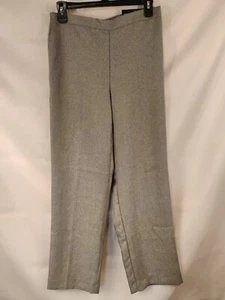Alfred Dunner Petite Womens Dress Pants Size 8P Gray Elastic Waist Pockets - Picture 1 of 8