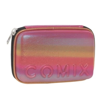 ASTUCCIO RIGIDO MAXI 1 ZIP  COMIX F. COSIMO PANINI SCUOLA  COLORE RAINBOW FUXIA - Immagine 1 di 4