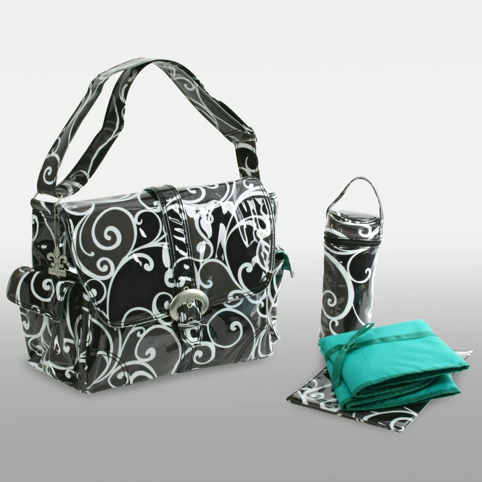 NEW Kalencom Laminated Buckle Bag, Mud Surf PAISLY W/ Extras!!!!! - Image 1 of 1