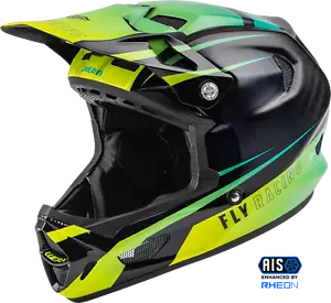 FLY RACING Werx R Helmet Hi Vis/Teal Carbon Small 73-9223S - Bild 1 von 4