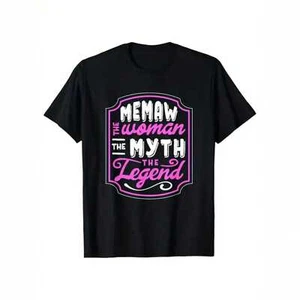 MeMaw Women's Legend Pattern T-shirt, Perfect Mother's Day Gift for Mom - Picture 1 of 12