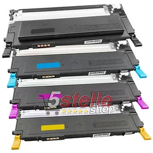 KIT 4 TONER PER SAMSUNG CLP-310 315 CLX-3170 3170FN 3175 3175N 3175FN 3175FW - Foto 1 di 1
