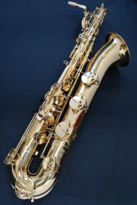 Yamaha YBS-480 Baritone Saxophone Sax YBS480 Eb Gold Lacquered w/Case New Japan - Image 1 of 4