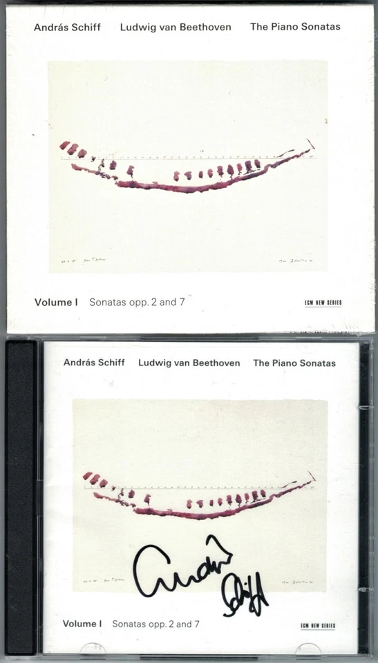 Andras SCHIFF Signiert BEETHOVEN Piano Sonata No.1 2 3 4 ECM 2CD Klaviersonaten - Bild 1 von 1