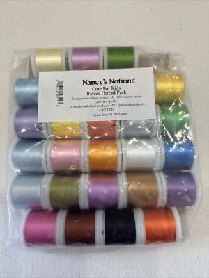 27 NEW!! Assorted Pack Madeira Rayon No. 40 Embroidery Thread 200m Cute for Kids - Image 1 of 4