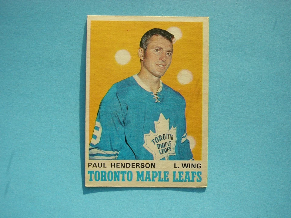 1970/71 O-PEE-CHEE NHL HOCKEY CARD #217 PAUL HENDERSON EX SHARP!! 70/71 OPC - Image 1 of 2