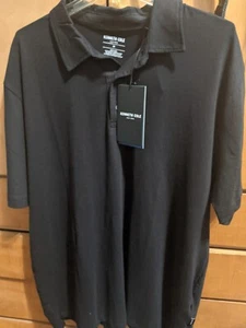 Kenneth Cole Awareness Mens Shirt 2X Black Short Sleeve Leisure Sport - Picture 1 of 5