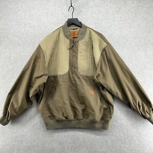 Browning Pullover Jacket Mens Size XL Brown Hunting Shooting Canvas Padded