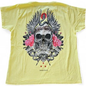 T-shirt uomo Sullen Art Collective Haefs teschio e ali tatuaggio premium grande - Foto 1 di 2