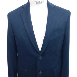 Saks Fifth Avenue Sport Coat 38 40 R Blazer Mens Blue Navy Cashmere Sable Jacket - Picture 1 of 10